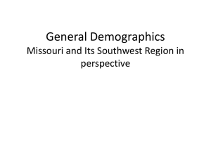 State of Missouri Demographics