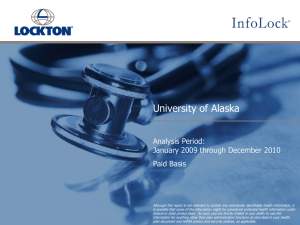U of AK InfoLock Report 2009 vs 2010