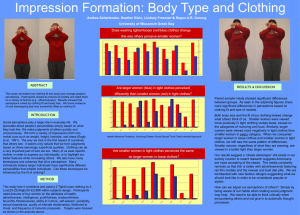 Body Type and Impression Formation