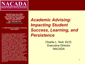 Connecting Advising to Student Success