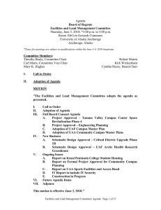 Agenda Thursday, June 3, 2010; *3:00 p.m. to 5:00 p.m.