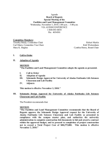 Agenda Wednesday, November 3, 2010; 2:00 p.m. – 3:00 p.m. VIA AUDIOCONFERENCE 1-800-893-8850