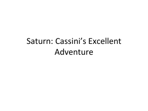 Saturn: Cassini’s Excellent Adventure