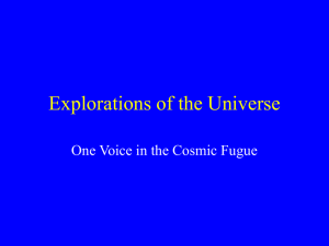 One Voice in the Cosmic Fugue
