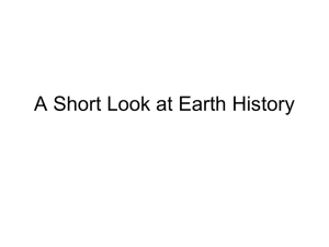Overview of Earth History