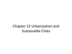 Chapter 22: Urbanization and Sustainable Cities