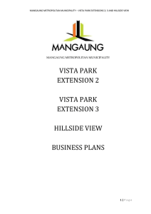 Vista Park Ext 2-3-Hillsid View - Project Business Plans 2014