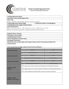 Grant Concept Approval Form