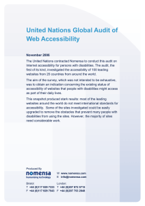 United Nations Global Audit of Web Accessibility