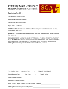 Pittsburg State University Student Government Association  Resolution No. 15-14