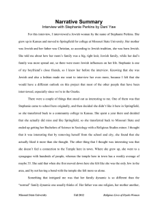 Narrative Summary Interview with Stephanie Perkins by Dani Yaw