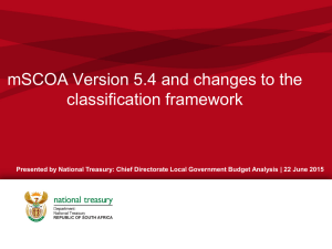 Item 11_Changes to classification framework_Version 5.4