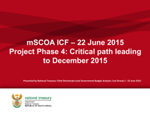 Item 12_mSCOA Project Phase 4_Critical Path