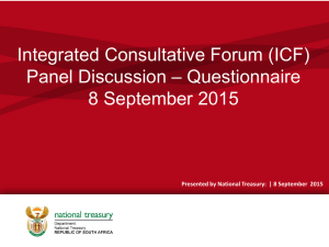 04. ICF Durban_Panel Discussion  - Questionnaire Presentation_08 Sept 2015