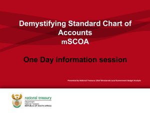 Demystifying Standard Chart of Accounts SCOA One Day information session