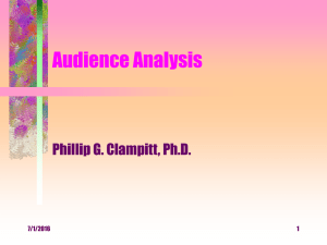 Audience Analysis