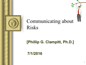 Communicating about Risks