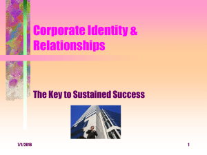 Corporate Identity Relationships