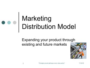 Marketing Distribution Model