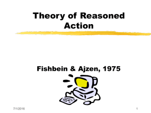 Theory of Reasoned Action