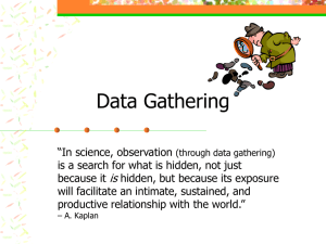 Data Gathering is