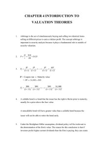 4. Introduction to Valuation Theories