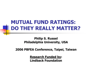 Mutual Fund Ratings: Do They Really Matter?