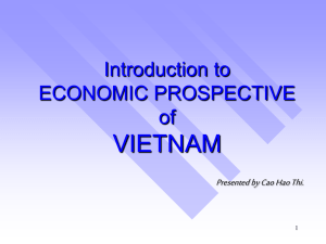 Economic prospective of Vietnam
