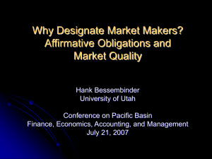 Designated Market Makers, Affirmative Obligations, and Market Quality
