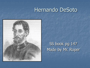 Hernando DeSoto SS book pg 147 Made by Mr. Roper