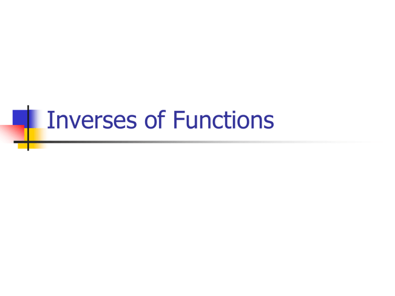 Lesson 6 Inverses Of Functions