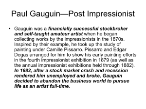 Paul Gaugin Post Impressionism