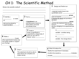 Scientific Method Matching Worksheet