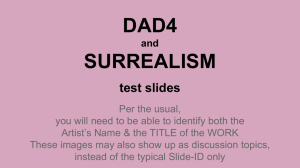 dada Surrealism Study Guide PPT