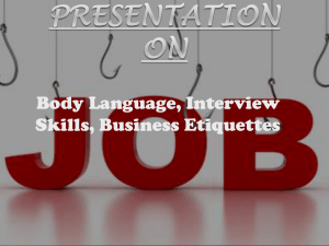 Interview Skills Notes