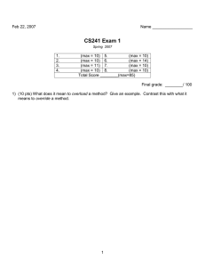 CS241 Exam 1