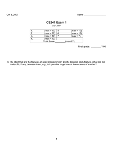 CS241 Exam 1