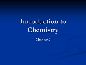 Introduction to Chemistry _outreach page 2011_