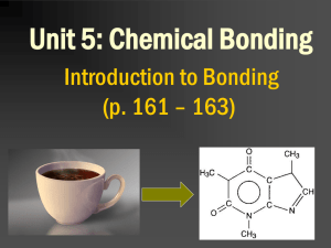 Unit 5a - Intro to Bonding