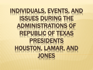 Presidents Houston Lamar and Jones
