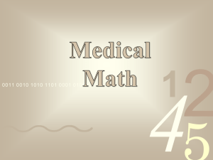 - Medical Math