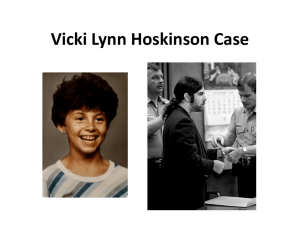 Vicki Lynn Hoskinson Case