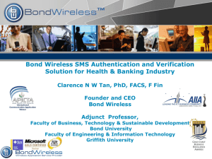 Text Messaging for the Health and Banking Industry with SMS Authentication and Verification Technology