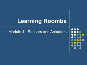 Learning Roomba Module 4 - Sensors and Actuators