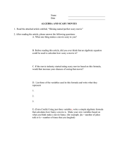 Scary Movie Formula Assignment.doc: uploaded 28 January 2016 at 11:21 am