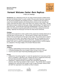 Vermont Welcome Center Barn Replicas