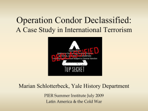 Operation Condor Declassified: A Case Study in International Terrorism