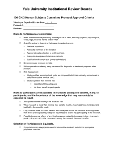 Protocol Approval Criteria Checklist