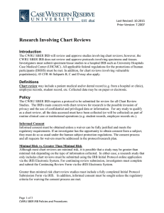 Research Involving Chart Reviews