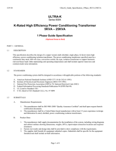 1 Phase - 5kVA to 25kVA